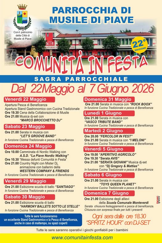 Scopri di più sull'articolo Comunità in festa 2026