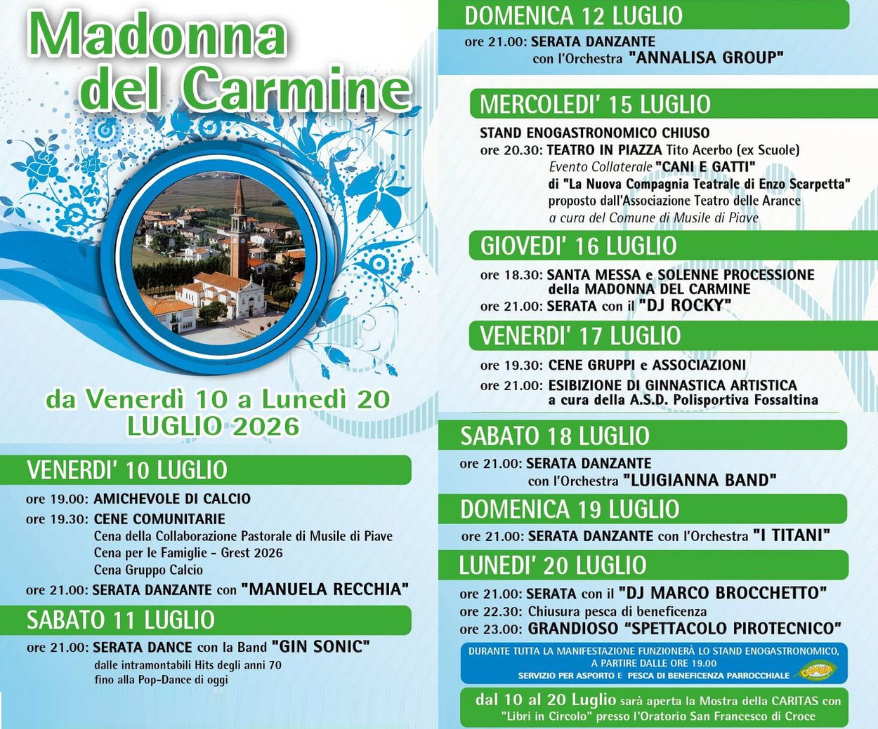 Scopri di più sull'articolo Festeggiamenti Madonna del Carmine